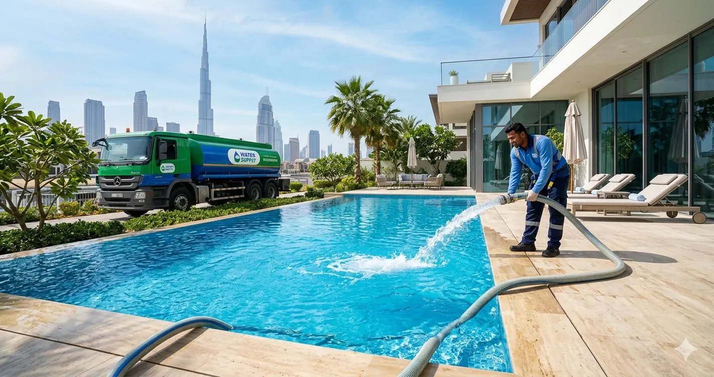 Pool Filling Service Dubai Same Day | Fast & Approved Water Tanker Delivery