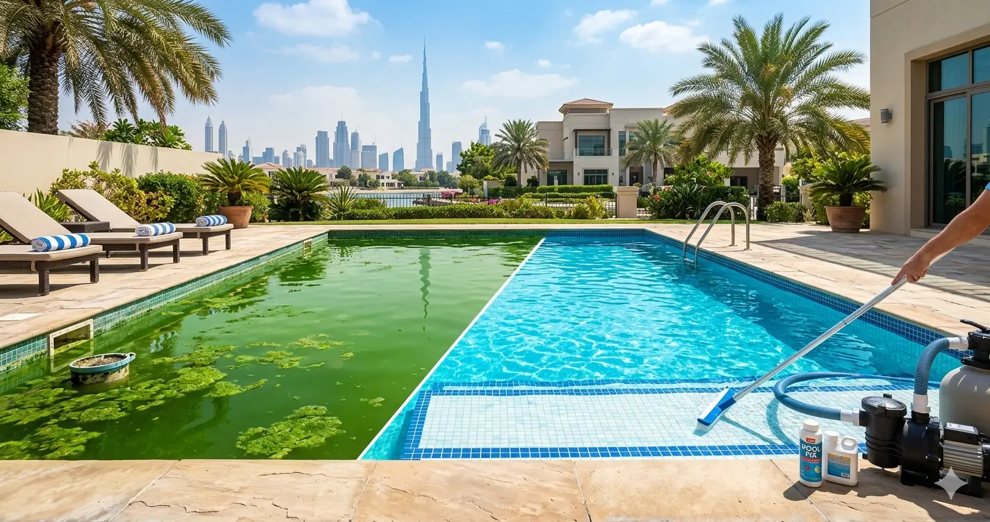 Why Your Pool Water Turns Green (And How to Fix It Fast in UAE)