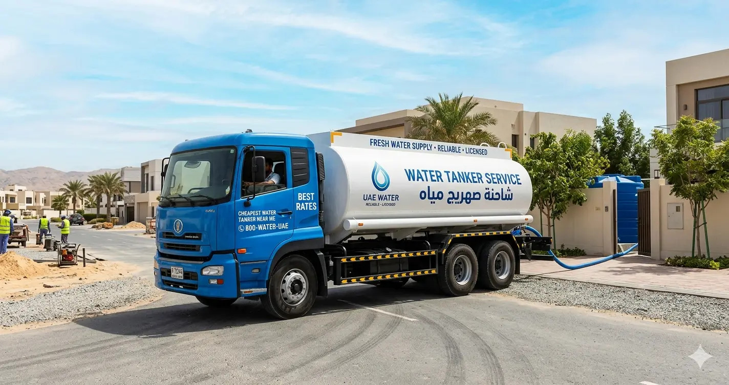 Cheapest Water Tanker Service Near Me in UAE – Reliable & Licensed Supply at Best Rates